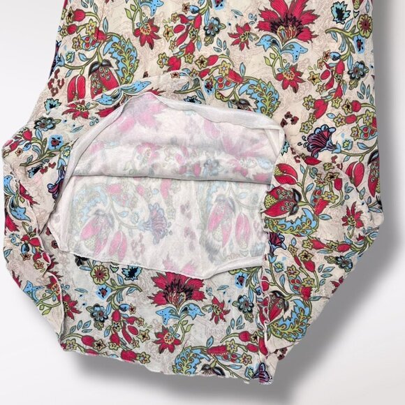 Cecilia Classics Floral Boho Midi Skirt Georgette Vintage Y2K Size Small - Picture 6 of 9